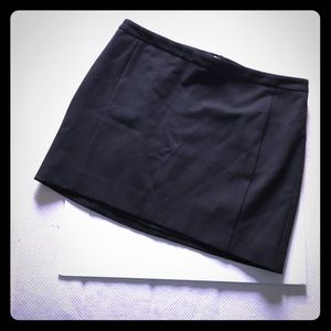 Black mini skirt